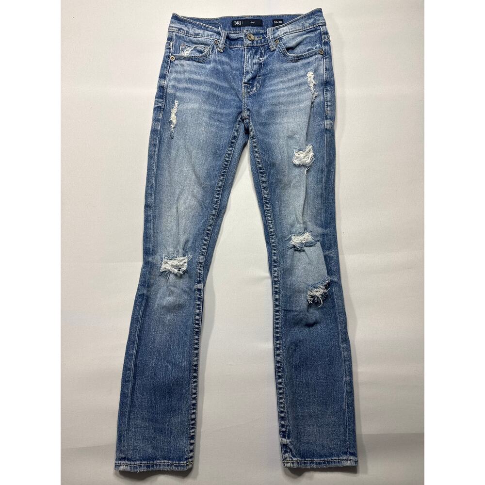 BKE Buckle Men's Alec Straight Leg Blue Denim Jeans - Size 26x30 (26x28)